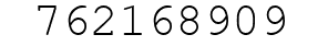 Number 762168909.