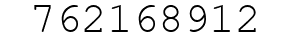 Number 762168912.