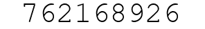Number 762168926.