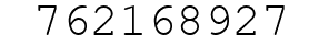 Number 762168927.