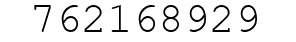 Number 762168929.