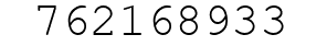 Number 762168933.