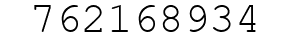 Number 762168934.