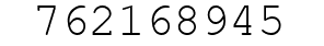 Number 762168945.