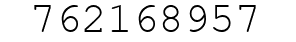 Number 762168957.
