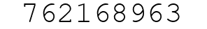 Number 762168963.