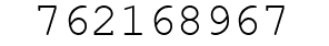 Number 762168967.