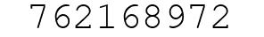 Number 762168972.