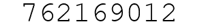 Number 762169012.