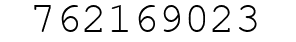 Number 762169023.