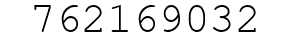 Number 762169032.