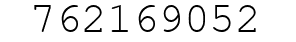 Number 762169052.