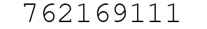 Number 762169111.