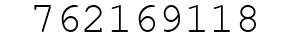 Number 762169118.