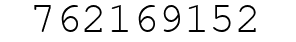 Number 762169152.