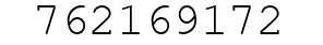 Number 762169172.