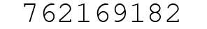 Number 762169182.
