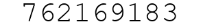 Number 762169183.