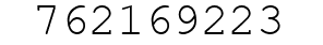 Number 762169223.