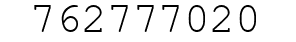 Number 762777020.