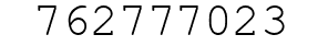 Number 762777023.