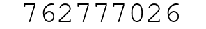 Number 762777026.