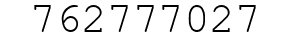 Number 762777027.