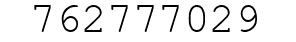 Number 762777029.