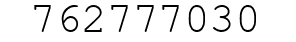 Number 762777030.