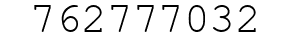 Number 762777032.