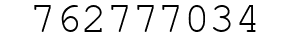 Number 762777034.