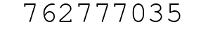 Number 762777035.