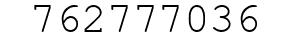 Number 762777036.