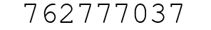 Number 762777037.