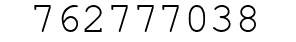 Number 762777038.