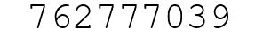 Number 762777039.