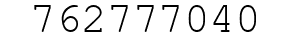 Number 762777040.