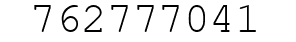 Number 762777041.
