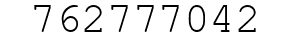 Number 762777042.