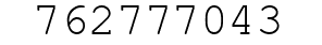 Number 762777043.