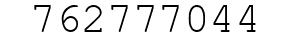 Number 762777044.