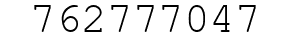Number 762777047.