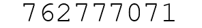 Number 762777071.