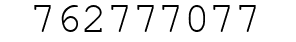 Number 762777077.