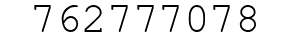 Number 762777078.