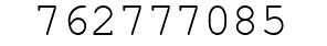 Number 762777085.