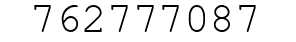 Number 762777087.