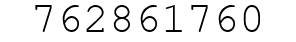 Number 762861760.