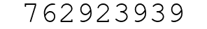 Number 762923939.