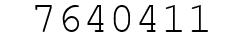 Number 7640411.